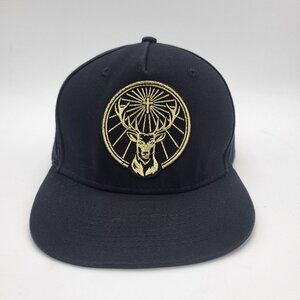 Jagermeister Deer Stag Trucker Hat Cap Snapback Black Gold Party Barwear Mens